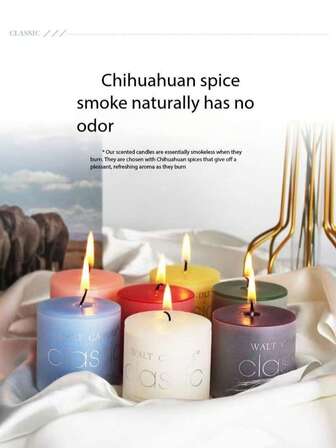 8-Color 5*5CM 5*7CM Vibrant Scented Candles | Long-Lasting Premium Fragrance, & Smokeless | Perfect For Parties, Events & Home Decor (Each Hue = Unique Aroma)" Key Elements Included: Core Product Type & Color Variation Fragrance Durability & Safety (Crucial For Users) Dual Usage Scenarios (Social Events + Home Decor) Christmas Decorations Room Decor Christmas, Christmas Gifts