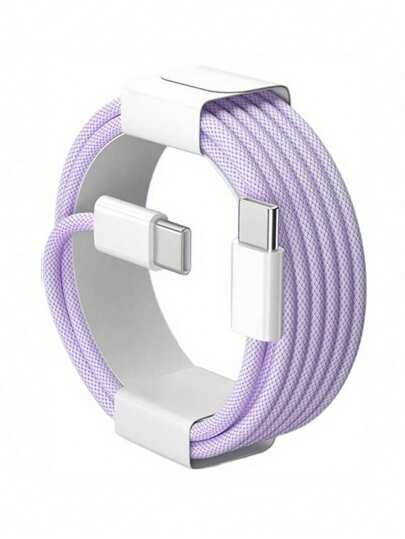 Compatible With IPhone17/16/15 USB C Fast Charger Cable,USB-C To Type C Charging Data Cable (3.3/6.6/10 Feet Long Nylon Braided Cord) For Indoor/Outdoor/Travel And Car Use,60W~18W Fast Charging,Compatible With IPhone17/16/15/Pro/Pro Max/IPad,Compatible With Samsung,Compatible With Xiaomi/~Android Mobile Phone Chargers Cord