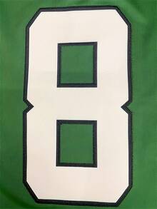 Camiseta de fútbol americano personalizada con nombre y número bordados para hombres, nueva camiseta de cuello en V verde de Nueva York con mangas cortas personalizada, adecuada para fiestas, partidos, entrenamiento, competición y otras ocasiones deportivas, personalización DIY, talla S-XXL - Verde - Ver 4