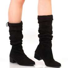 Over-The-Kenn Suede Boot For Empowered Women - Da lộn đen - Xem 4