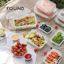 Set 12 Recipiente Hermetico Contenedor Alimentos Almacenar FOUND HOME FHM_RH-01DP - Albaricoque - Ver 8