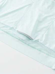 HISERWA Maillot de ciclismo verde menta de manga corta para hombres, con cremallera YKK, de tela elástica, transpirable y de secado rápido, con protección UV, adecuado para carreras y ciclismo profesional al aire libre