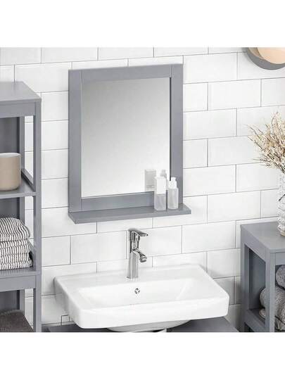 SoBuy Bathroom Spiegel FRG129 SG view 4
