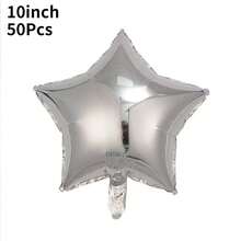 18" ,10" Star Balloons Foil Balloons Mylar Balloon For Birthdays Christmas, Halloween, New Year's Day,Baby Shower, Gender Reveal, Wedding, Magical Prom, Engagement Party Decoration