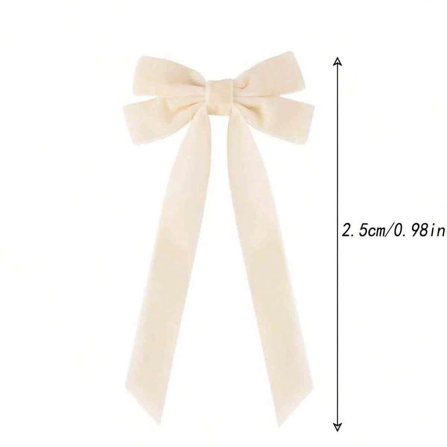 1pc Pink Velvet Bow Christmas Tree Home Decor, Room, Birthday Party, Wedding Decoration - Multicolor - View 1