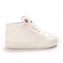 软底新款婴儿鞋，男童休闲皮鞋，透气防滑婴儿鞋，春秋 - 白色 - 查看 4