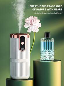 جهاز نشر العطور الكهربائي، متوفر ب- 6 خيارات من العطور. هذا الرابط يشمل: الخيار 1 (زجاجة عطر واحدة)، الخيار 2 (زجاجتي عطر)، الخيار 3 (جهاز نشر العطور + زجاجتي عطر). يُطلق على المنتج أيضًا جهاز نشر العطور التلقائي أو آلة رش العطور. إنه جهاز رش مستطيل أبيض، يمكن وضعه في غرفة المعيشة أو غرفة النوم أو المكتب أو المكتبة.