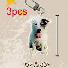 Customized Pet Keychains, Customized Cat Keychains, Customized Dog Keychains, Personalized Photo Keychains, Acrylic Keychain Pendants, Customized Pet Memorial Gifts - U-shaped Keychain - View 16