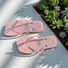 Women's Flip-Flops With Butterfly Detail - 淺粉色 - 查看 3