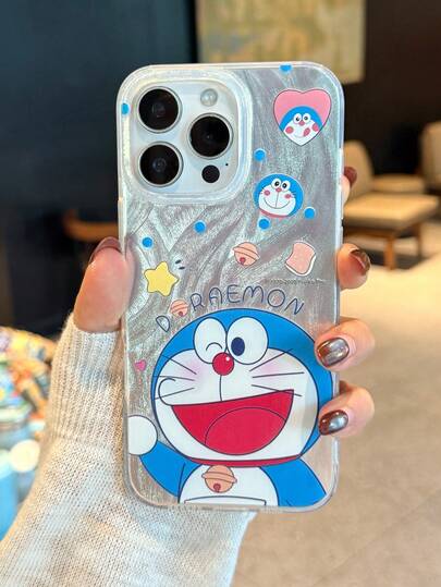 Doraemon Official Genuine Doraemon Phone Case Compatible With Apple IPhone 16 Pro Max, 15 Pro Max, 15, Protective Cover, Anti-Fall, Anti-Slip, Suitable For IPhone 11, 12, 13, 14, 15, 16 Plus, 15 Plus, 14 Plus, IPhone 7, 7 Plus, IPhone X, XR, XS Max