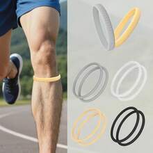 2 piezas Rodillera de silicona - Estabilizador patelar circular, con alta elasticidad y resistencia, adecuado para diferentes formas de pierna, fácil de usar, lavable, adecuado para baloncesto, fútbol, deportes al aire libre, correr, fitness, etc., proporcionando protección para las rodillas y la rótula