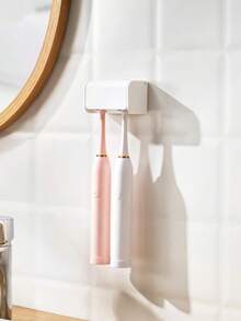 1. Nieperforowany uchwyt na szczoteczkę do zębów montowany na ścianie, Zakryty uchwyt na szczoteczkę elektryczną do łazienki, Stojak na pastę do zębów, 2/5/6-szczelinowy, samoprzylepny pojemnik na szczoteczkę do zębów, Przybory łazienkowe, Codzienne potrzeby na Boże Narodzenie i Nowy Rok