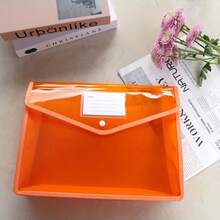 5 pastas de arquivo A4 reutilizáveis, à prova d'água e resistentes a manchas, com botão de pressão 3D, organizadores de documentos expansíveis com fecho de pressão para escritório, documentos escolares, etc.