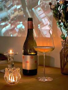 郁金香玻璃杯。轻巧浪漫的烛光杯。香氛蜡烛架。蜡烛杯。节日装饰圣诞礼物 - 彩色 - 查看 9