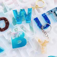 English Alphabet Epoxy Resin Molds Mixed Style Silicone Casting Molds For DIY Jewelry Making Findings Supplies Accessories