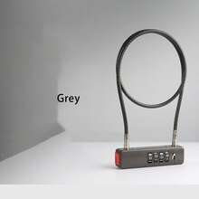 1 Black 4-Digit Portable Anti-Theft Password Lock, Waterproof Padlock, Anti-Theft Lock, Heavy-Duty Metal Outdoor Padlock, Essential Travel Accessory Luggage Lock For Business Travel&Luggage, Very Suitable For Outdoor Cycling, Storage Cabinets, Fences, Toolboxes, Backpacks, Etc