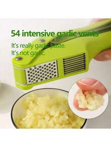 2-In-1 Kitchen Garlic Press, Garlic Slicer, Garlic Mincer, Manual Garlic Press, Garlic Crusher, Multi-Function Garlic Press & Slicer, Manual Garlic Masher, Suitable For Making Garlic Paste, Garlic Slices, Ginger Slices, Ginger Paste