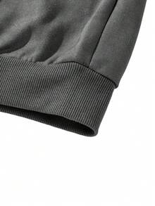 男士休闲 Old Money 男士长袖运动衫，秋季 - 深灰色 - 查看 9