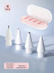 兼容 Apple Pencil 笔尖，升级版 6 支装替换笔尖，带笔盒，不易磨损，笔尖纤细，精准操控，金属笔尖，兼容 Apple Pencil 第一代/第二代/USB-C/iPad Pro Pencil