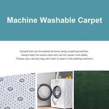 Large Modern Area Rugs For Bedroom,  Thickened Memory Foam Indoor Carpets For Living Room, Soft Non Slip Low Pile And Machine Washable Rug - Dark Green - View 5