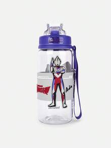 Balabala 奥特曼儿童水壶男童便携式饮水杯 - 灰色調 - 查看 2