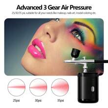 1pc Airbrush Kit 1200mah Airbrush Set With Compressor Portable Airbrush Set For Makeup Cake Decoration Model Painting Nail Art Barber