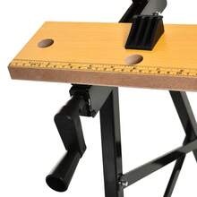 DURHAND 4-In-1 Work Bench, Folding Clamp Table W/ 4 Adjustable Clamping Pegs For DIY Home Garage, Black - 黑色 - 查看 9