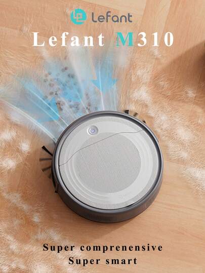  LEFANT M310 Robot Vacuum 4500Pa Suction 3.1in Ultra Slim 180Mins APP Control Pet Hair Hard Floor Precise Avoidance