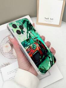 1 pieza Funda de teléfono a prueba de golpes y colorida con diseño de automóvil de TPU transparente compatible con iPhone 15/15Pro/15Plus/15ProMax/16/16Pro/16Plus/16ProMax/17/17Pro/17Air/17ProMax, Galaxy S23 Ultra/A14/A24, Redmi Note 12 Pro, Pixel 8/8 Pro