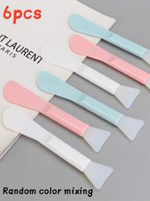 30pcs Silicone Mask Brush, Soft Head With Scraper, All-In-One Dual-Purpose Mud Mask Brush, DIY Mask Adjustment Beauty Tool Beauty Makeup