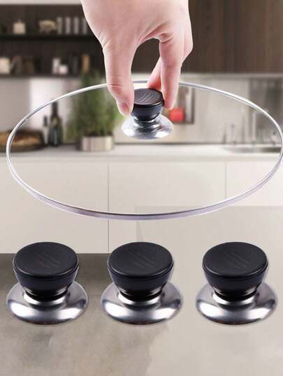 Heat-Resistant Household Pot Lid Handles, Universal Round Household Handles, Replaceable Pot Lid Handles, Kitchenware Accessories, Portable Pot Lid Caps, Heat-Resistant Convenient Pot Lid Accessories, Home Goods, Kitchenware