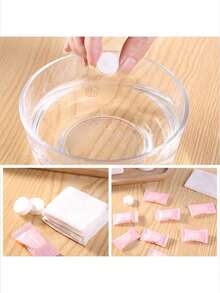 50/20片装超强吸水一次性压缩毛巾 - 户外旅行、露营和应急包必备便携式卫生用品 - 小巧轻便，可重复使用 - 無花紋 - 查看 5