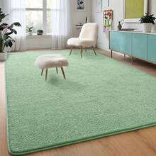 Large Modern Area Rugs For Bedroom,  Thickened Memory Foam Indoor Carpets For Living Room, Soft Non Slip Low Pile And Machine Washable Rug - Green - View 3