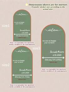 Individuell gestalteter Spiegel Aufkleber Hochzeit Dekor - Willkommen bei unserer Liebesgeschichte Hochzeit Spiegel Aufkleber und Sticker - Individuell anpassbare Größe Schild Aufkleber Vinyl Transferfolie - Hochzeit Dekor DIY Hochzeit Aufkleber - Individuell anpassbare Namen - Für Spiegel, Acryl - Hochzeit Spiegel Schild - Individuelle Spiegel Beschriftung Aufkleber - Frisch Vermählt - Hochzeit Ehe Dekoration/ Moderne Hochzeit Willkommensschild /Personalisierte Paarnamen und Daten/Spiegel Aufkleber-Bridal-Shower/Hochzeit Spiegel Vinyl Aufkleber