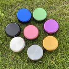 1 pieza/55mm Caja de almacenamiento de tabaco de aleación de aluminio - Impermeable, compacta y portátil, caja de almacenamiento de metal de bolsillo, a prueba de olores, a prueba de humedad y hermética, con tapa con bisagras, fácil de transportar, ideal para preservar cigarrillos, café y artículos pequeños