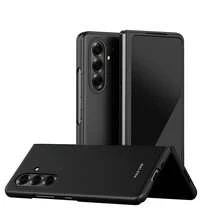 حافظة هاتف كاملة الجسم بتشطيب مطفي متوافقة مع Galaxy Z Flip3/4/5/6/7/7FE، Z Fold3/4/5/6/7، حافظة هاتف ذات موحد اللون أنيق للخريف، حافظة هاتف Fold7 متعددة الاستخدامات عالية الجودة، حافظة هاتف W26 بألوان البنفسجي/الأسود/الوردي/الأزرق، حافظة هاتف شخصية