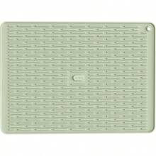 ME.FAN Silicone Dish Drying Mat For Kitchen Counter, Dish Drying Pad For Sink, Refrigerator Or Drawer, Countertop Protection Pad S - 12'' X 8'' - Desert Sage