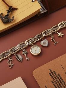 Juicy Couture Women's Bracelet Watches Set Quartz Wristwatches for Women  Crystal Accented Charm Bracelet Watch, Gift For Her - 金色 - 查看 8