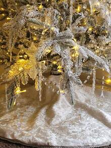 24 pièces - Ensemble d'ornements de glaçons - Décoration de Noël Ensemble de glaçons acryliques transparents pour décorer les arbres de Noël, les célébrations de fêtes, les mariages et les fêtes d'hiver.