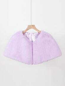 1 chiếc khăn choàng lông cáo đa năng mùa đông mới cho nữ dùng cho váy cưới, áo choàng lông tơ cao cấp, áo choàng ngắn có nút ẩn - Nhiều màu - Xem 10