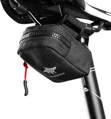 WOLFILIST - Bolsa Compacta para Sillín de Bicicleta - Se Adapta Debajo del Asiento para Fácil Almacenamiento - Pequeña y Duradera - 1 - Ver 1