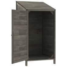 vidaXL Garden Shed For Tool Storage House Outdoor Backyard Solid Fir Wood - Anthracite - 查看 4