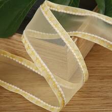 银色金属雪纺丝带,DIY服装,帽子,礼品盒,花卉装饰,蝴蝶结,发饰材料 - 彩色 - 查看 32