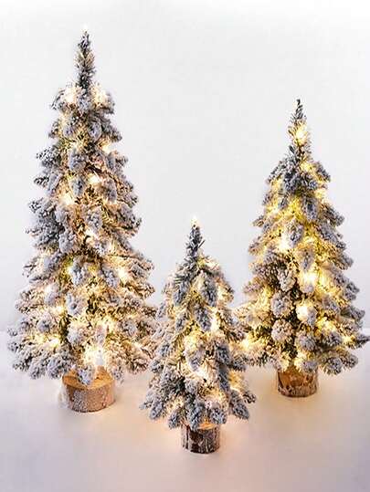 Tabletop Mini Christmas Tree, 17.81" Artificial Christmas Tree Miniature Pine Christmas Tree With Linen Base Perfect For Christmas Decorations, Home, Kitchen, Dining Table Best Gifts Birthday Home Decor Room Decor Winter Christmas Decorations Home Christmas Gifts Christmas Decor