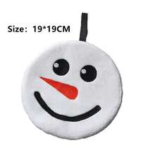 1 Stück Schneemann Handtuch. Weihnachts-Neuheit, weiches saugfähiges Küchen-/Badezimmer Handtuch zum Trocknen. Schnell trocknend, dekoratives Handtuch zum Aufhängen, geeignet für Badezimmer und Küche