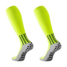 1 Pair/7 Pairs Knee High Non-Slip Soccer Socks With Rubber Dots, Professional Training Match Thick Terry Cushion Basketball Sports Socks For Men And Women, Fall - Multicolor - View 13