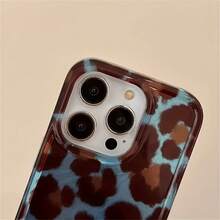 Phone: Simple Fashion Leopard Print Soft Phone Compatible With 16 15 Pro 14 13 12 Pro 11 INS Korean Shockproof Protective Cover,Shockproof,Minimalist,Cute Phone,Coquette Aesthetic Phone,Grade Drop Phone,Cute Easter Phone - 1pc - 查看 8