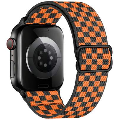 Stretchy Nylon Loop Bands Compatible With Apple Watch 38mm 40mm 41mm 42mm 44mm 49mm Adjustable Soft Elastics Strap Compatible With Apple Watch SE Ultra Series 10/9/8/7/6/5/4/3/2/1