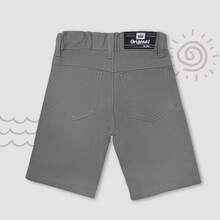 Kit 3 Bermuda Shorts For Kids And Youth Boys, Twill Denim Shorts 02-16 - Màu xám đen - Xem 6