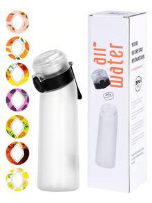 1PC Flavored Water Bottle, Bottle Starter Set, Drinking Bottle With One Random Flavoured Pods Suitable For Gyms, Schools, Flavored Water Bottle, Back To School Supplies